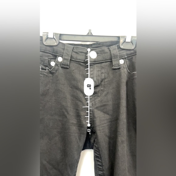 True Religion Women Ladies Halle Mid Rise Super Skinny Jeans Black  Size 27 - Picture 10 of 16